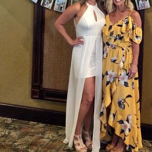 Lulus My Beloved White Lace Maxi Dress